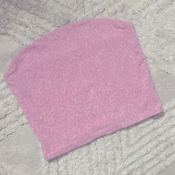 Size S Purple Floral Tube top crop top super cute hippie Wild Fable - Picture 1 of 4